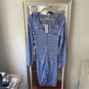 Steve Madden Blue Knit Sweater Dress